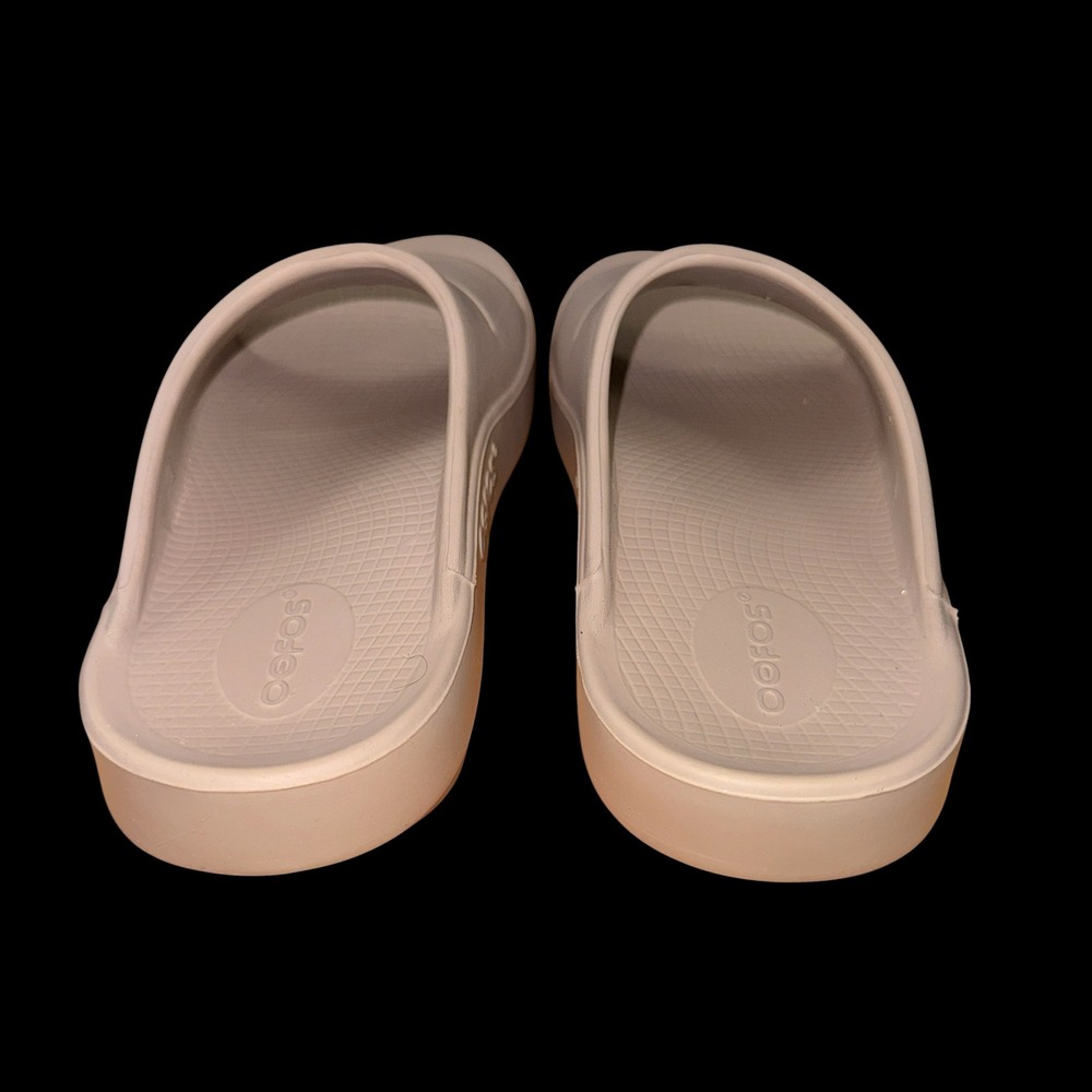 OOFOS OOahh Recovery Slide Sandal Womens 8 Mens 6 Pre-Owned Beige/Tan Orthopedic - Picture 7 of 13